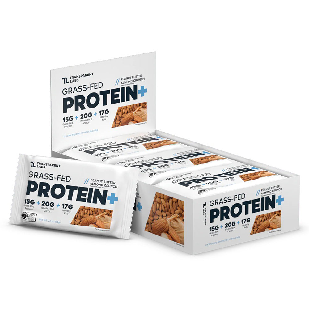 Transparent Labs Grass-Fed Protein+ Bars