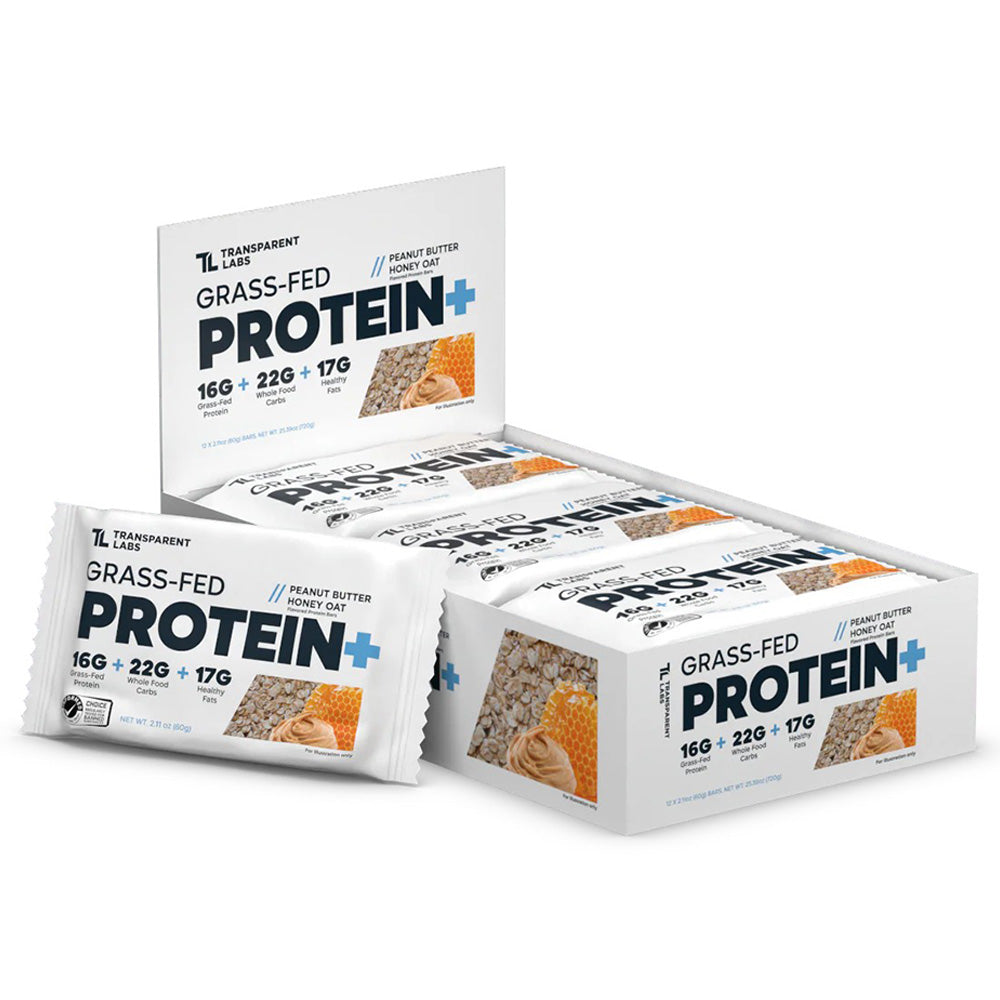 Transparent Labs Grass-Fed Protein+ Bars