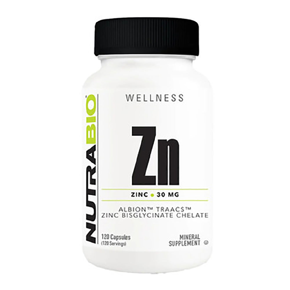 NutraBio Chelated Zinc 30 mg