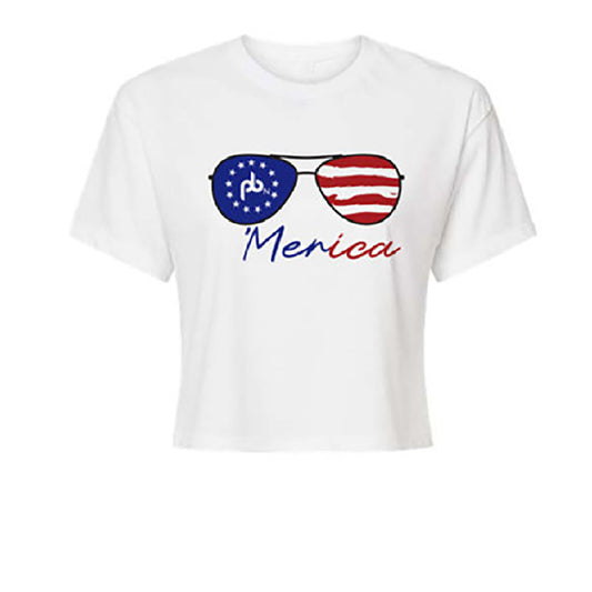 PointBlank 'Merica Aviators Crop Tee