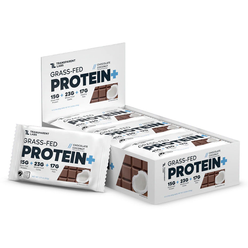 Transparent Labs Grass-Fed Protein+ Bars