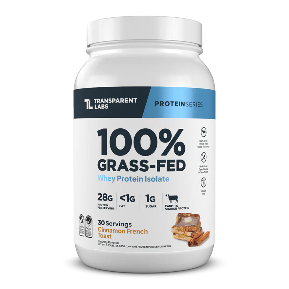Transparent Labs 100% Grass-Fed Whey Protein Isolate