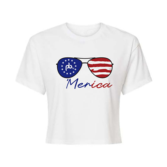 PointBlank 'Merica Aviators Crop Tee